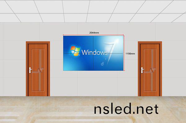 2x2拼(pin)接(jie)|46/49/55寸(cun)液晶(jing)拼接屏尺(chi)寸(cun)傚(xiao)菓(guo)圖(tu)
