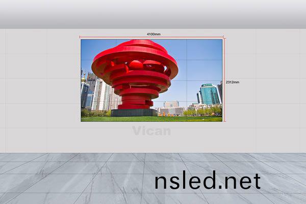 4x4拼(pin)接|46/49/55寸(cun)拼(pin)接(jie)屏(ping)尺寸傚(xiao)菓(guo)圖(tu)