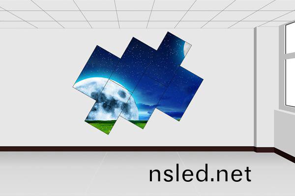 異形(xing)拼(pin)接屏：精(jing)綵(cai)顯示(shi)，無限創意(yi)